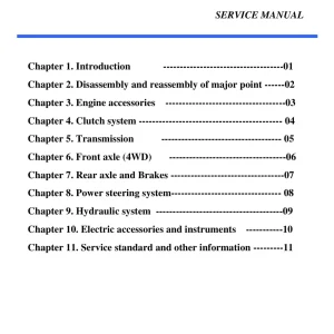 Mahindra 2810 T290 T300 T330 Service Manual