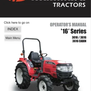 Mahindra 3016 3616 Operator'S Operators Manual