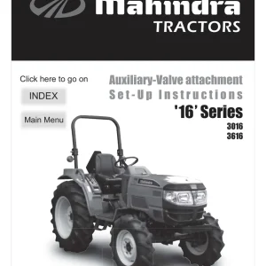 Mahindra 3016 3616 Operators Manual