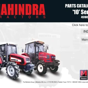 Mahindra 4510C Parts Manual