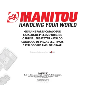 Manitou Mlt635 630 731 634 Parts Manual