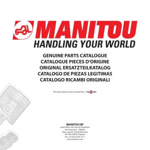 Manitou Mt1235 1335 1435 1745 Parts Manual