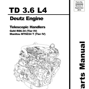 Manitou Mt6034T Deutz Parts Manual