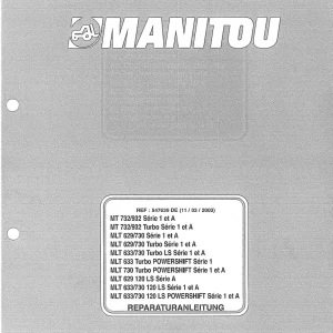 Manitou Mt732 Mlt629 Mlt633 Mlt730 2003 Parts Manual