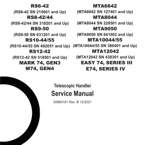 Manitou Rs6 8 9 10 12 Mta6642 8044 9050 10044 10055 12042 2021 Service Manual