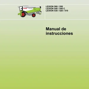 Claas Operador Lexion 510 560 Opm Operators Manual