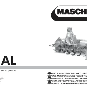 Maschio A Al 2005 Parts Manual