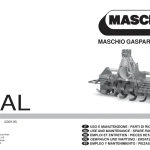 Maschio A Al 2009 Parts Manual