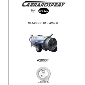 Maschio A2000T 2000 Parts Manual