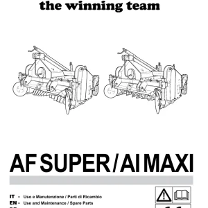 Maschio Af Ai Maxi Parts Manual
