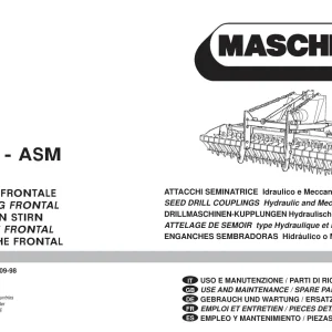 Maschio Asi1 2 3 Asm Parts Manual