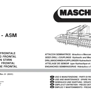 Maschio Asi2 3 4 Asm Parts Manual