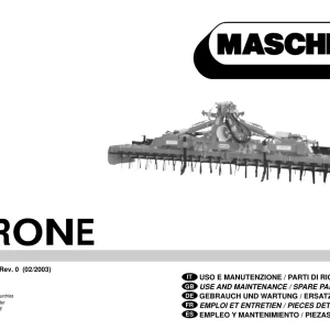 Maschio Airone Parts Manual
