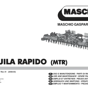 Maschio Aquila Mtr Parts Manual