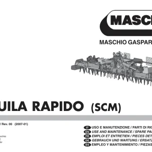 Maschio Aquila Scm Parts Manual