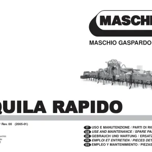 Maschio Aquila Parts Manual