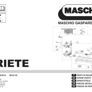 Maschio Ariete Mower Parts Manual