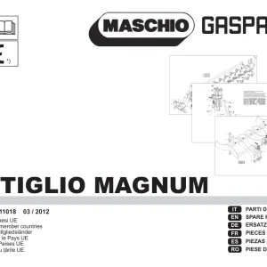Maschio Artiglio Magnum Parts Manual
