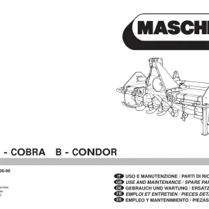 Maschio B Parts Manual