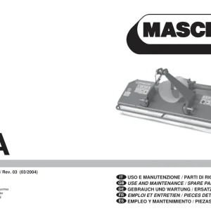 Maschio Ba Mower Parts Manual