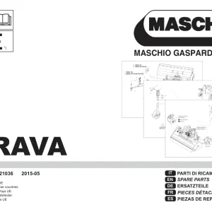 Maschio Brava 2015 Parts Manual