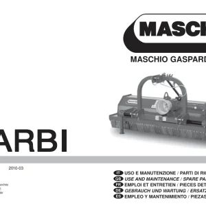 Maschio Barbi Mower Parts Manual