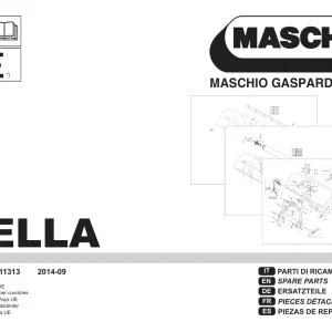 Maschio Bella Mower Parts Manual