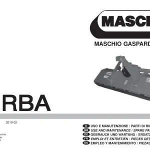 Maschio Birba Mower Parts Manual