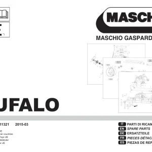 Maschio Bufalo Mower Parts Manual