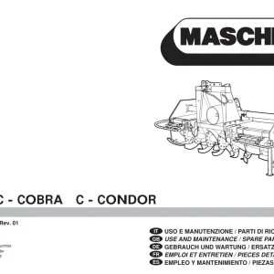 Maschio C Cobra C Condor Parts Manual
