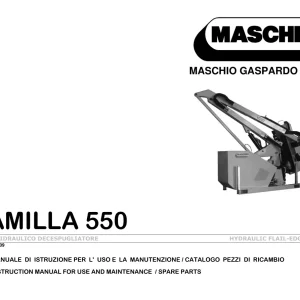 Maschio Camilla Mower Parts Manual