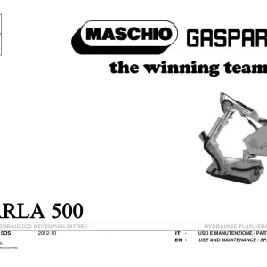 Maschio Carla Mower Parts Manual