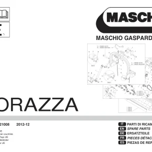 Maschio Corazza 2012 Parts Manual