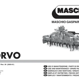 Maschio Corvo Parts Manual
