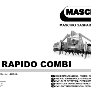 Maschio Dc Parts Manual
