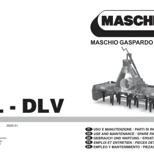 Maschio Dl Dlv Parts Manual