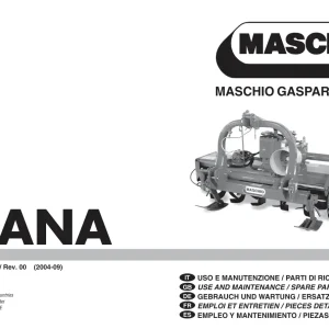 Maschio Diana Parts Manual