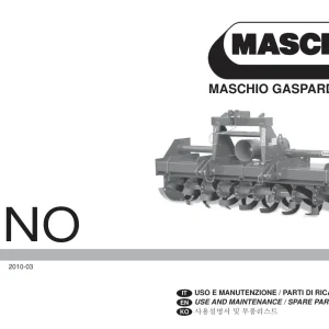 Maschio Dino Parts Manual