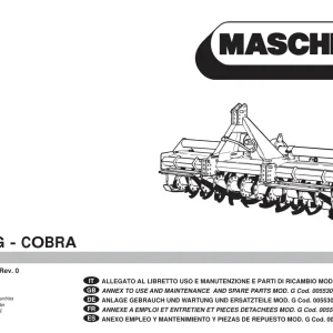 Maschio G G Cobra Parts Manual