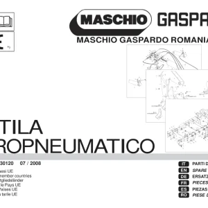 Maschio-Gaspardo Maschio Gaspardo Attila Hydropneumatic 2008 Parts Manual