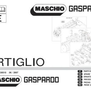 Maschio-Gaspardo Maschio Gaspardo Artiglio 2007 Parts Manual