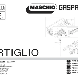 Maschio-Gaspardo Maschio Gaspardo Artiglio 2009 Parts Manual