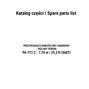 Maschio-Gaspardo Maschio Gaspardo Elia 650 Samasz P6 771C Parts Manual