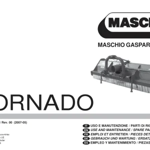 Maschio-Gaspardo Maschio Gaspardo Tornado 2007 Parts Manual