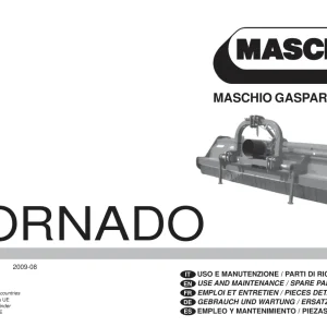 Maschio-Gaspardo Maschio Gaspardo Tornado 2009 Parts Manual