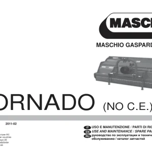 Maschio-Gaspardo Maschio Gaspardo Tornado 2011 Parts Manual