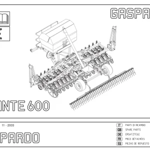 Maschio Gigante 600 Parts Manual