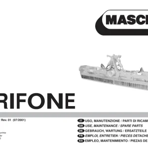 Maschio Grifone Mower Parts Manual
