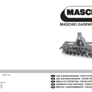 Maschio H 2011 Parts Manual
