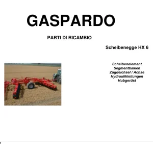 Maschio Hx6 Disc Parts Manual